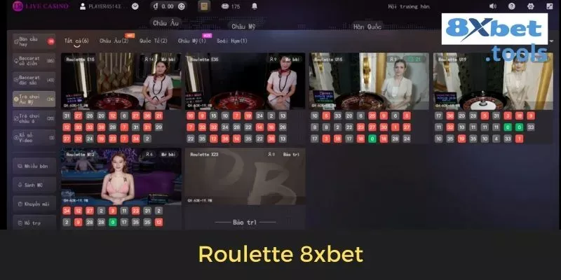 Roulette 8xbet: Hướng Dẫn Luật Và Cách Chơi